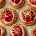 Gluten Free Strawberry Cheesecake Buns - featured image