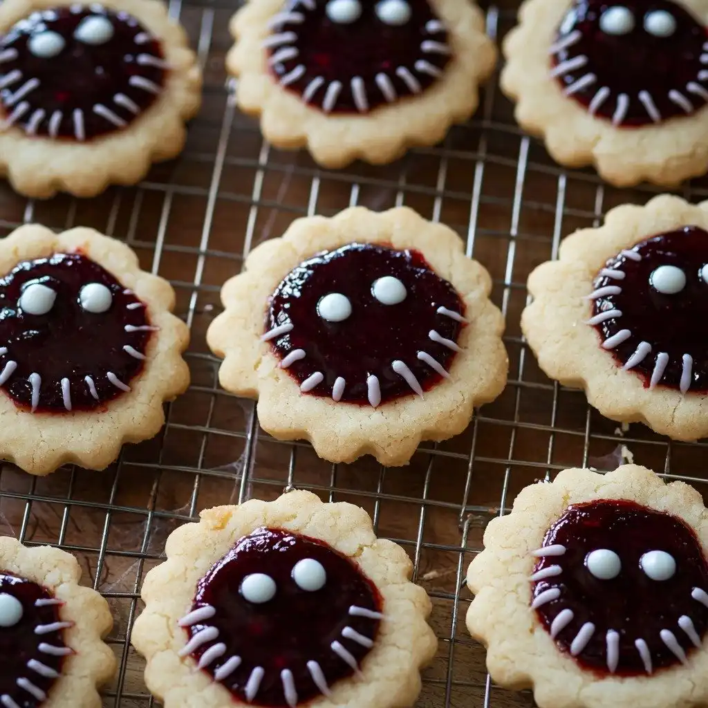 Jack Skellington Thumbprint Cookies - step by step