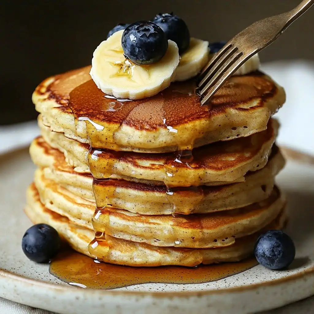 Protein Oatmeal Blender Pancakes - step by step