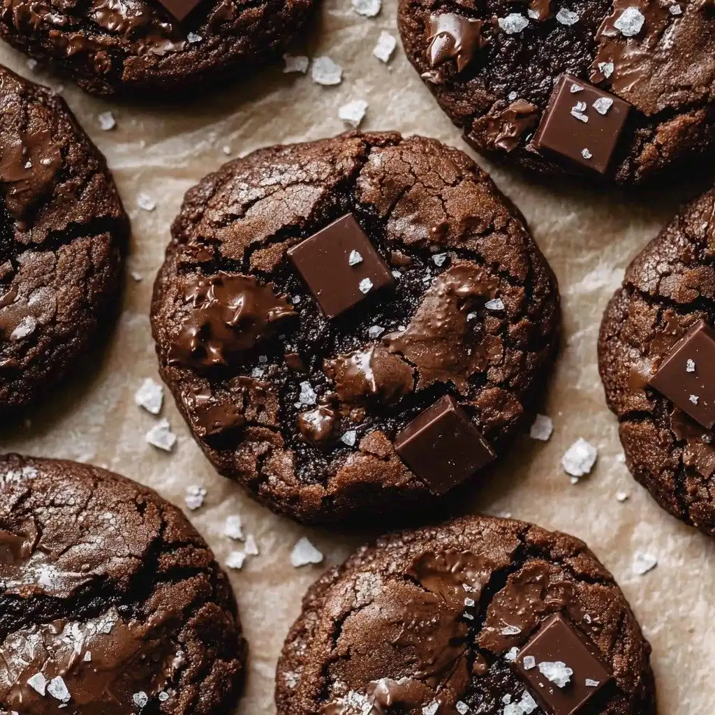 Salted Brownie Cookies - step by step