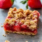 Strawberry Oatmeal Crumble Bars - featured image