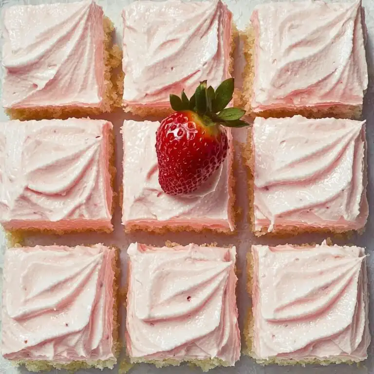 3 Ingredient No Bake Strawberry Cloud Cake - featured image