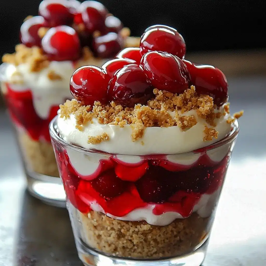 No-Bake Cheesecake Parfait - finished dish