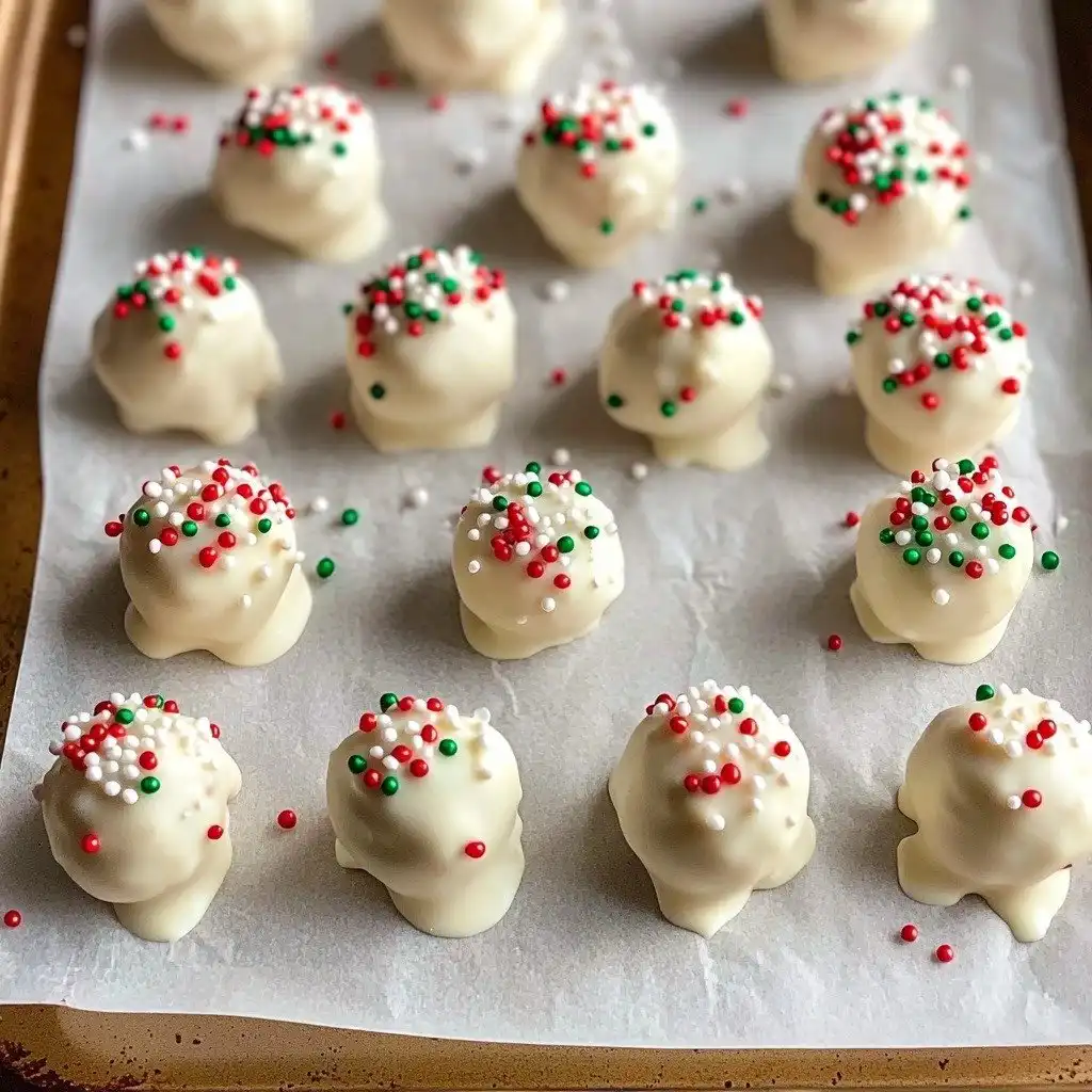 Peanut Butter Snowballs - step by step