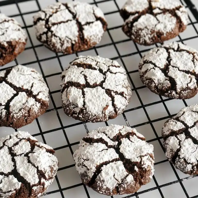 Chocolate Crinkle Cookie Recipe - featured image