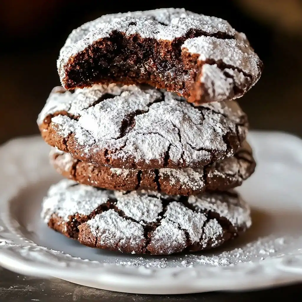 Chocolate Crinkle Cookie Recipe - step by step