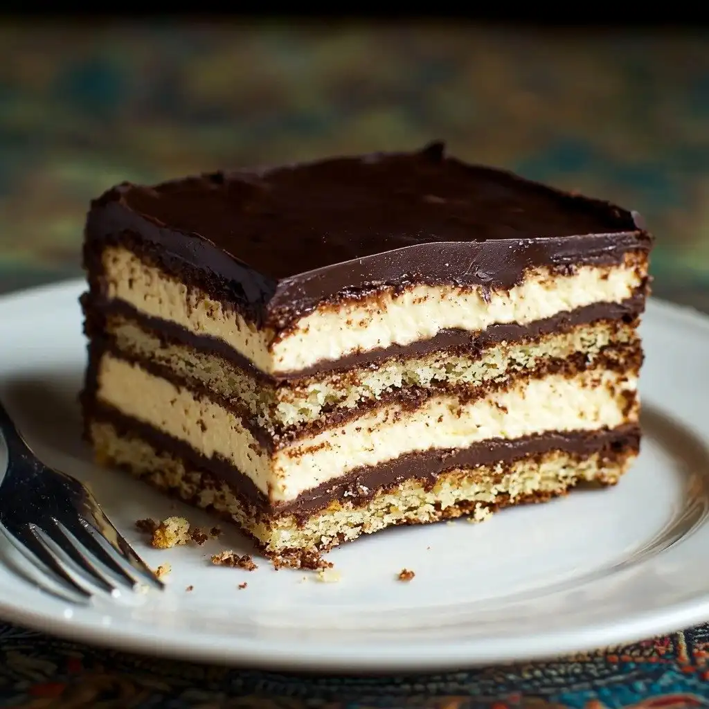 No-Bake Chocolate Graham Cracker Dessert - step by step