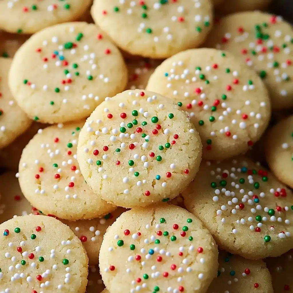 Whipped Shortbread Cookies - finished dish