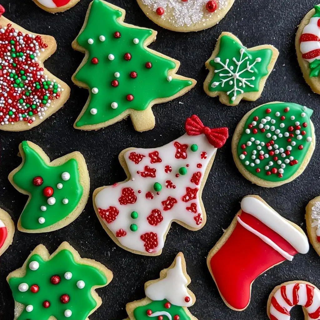 Christmas Sugar Cookies Recipe - finished dish