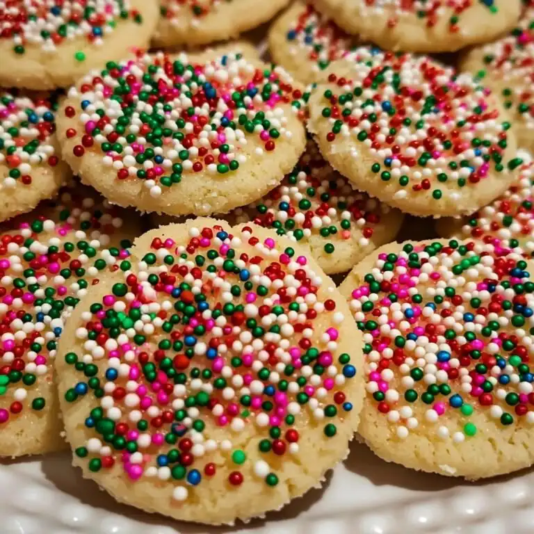 Soft Batch Christmas Sprinkle Cookies - featured image