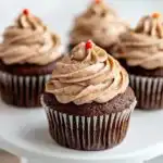 Gingerbread Cupcakes with Cinnamon Vanilla Buttercream Frosting - featured image