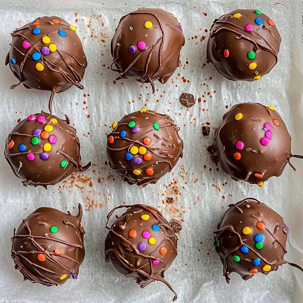 Cosmic Brownie Truffles - step by step