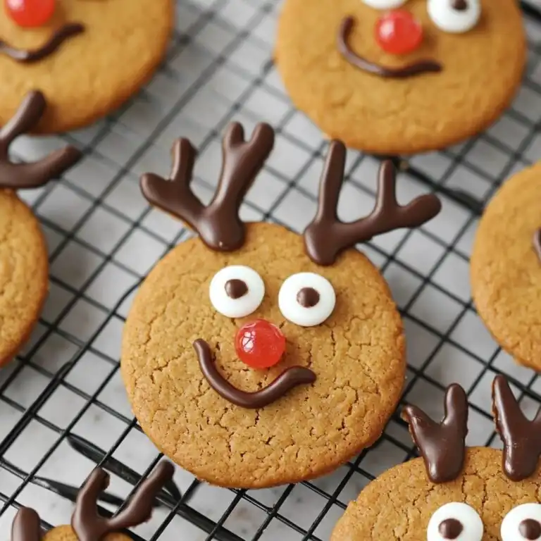 Gingerbread Reindeer Cookies - featured image