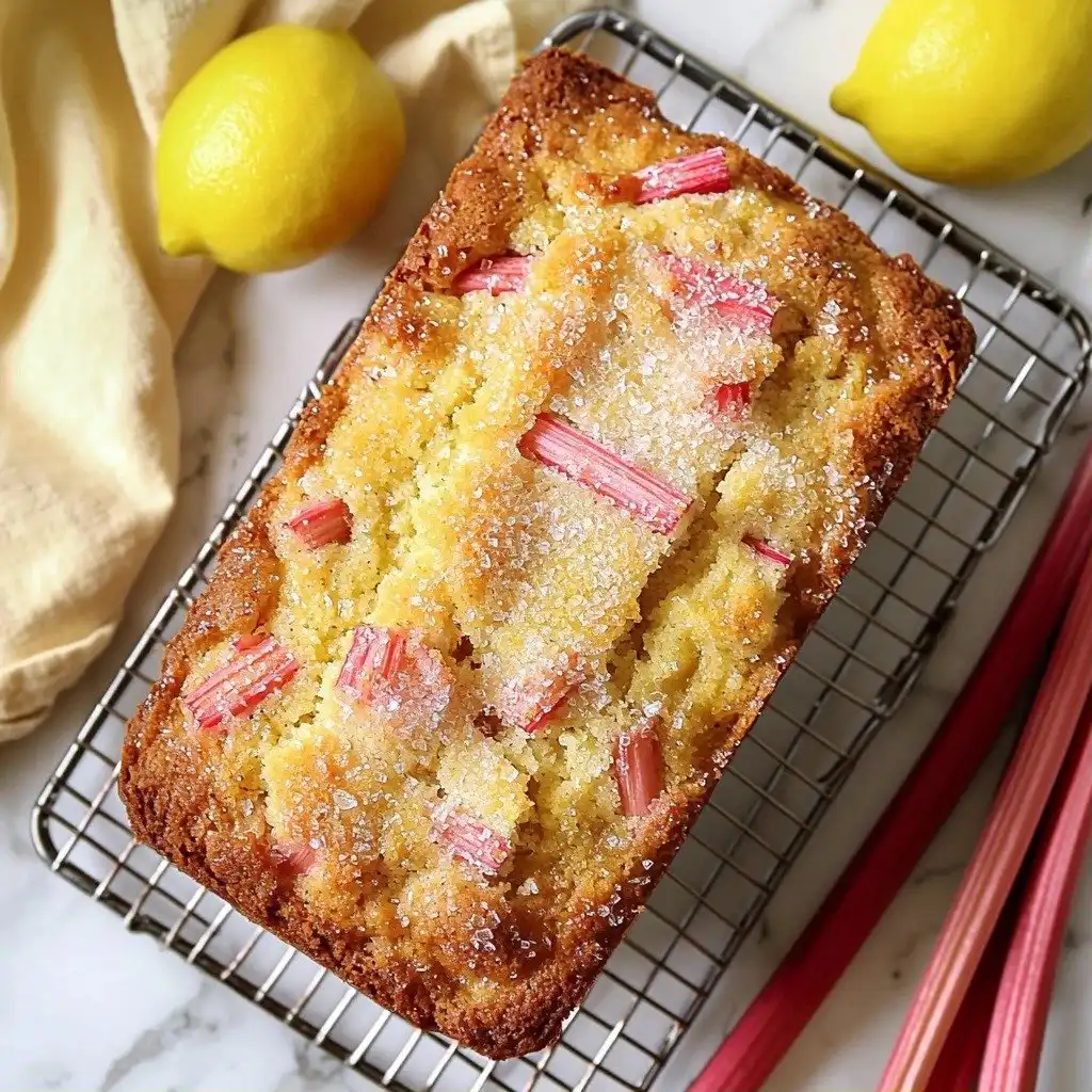 Delicious Lemon Rhubarb Bread - step by step