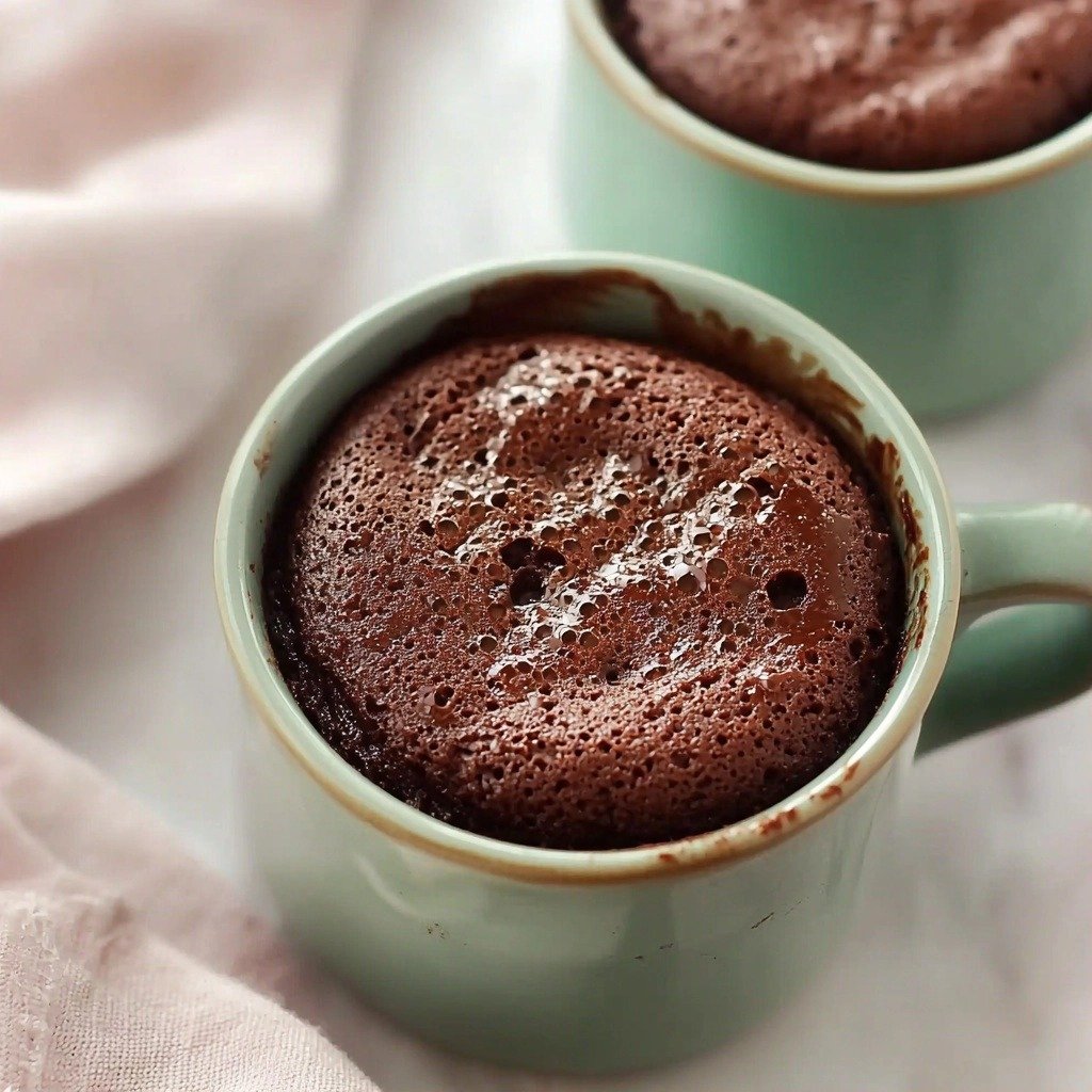 Quick Greek Yogurt Mug Brownie - step by step