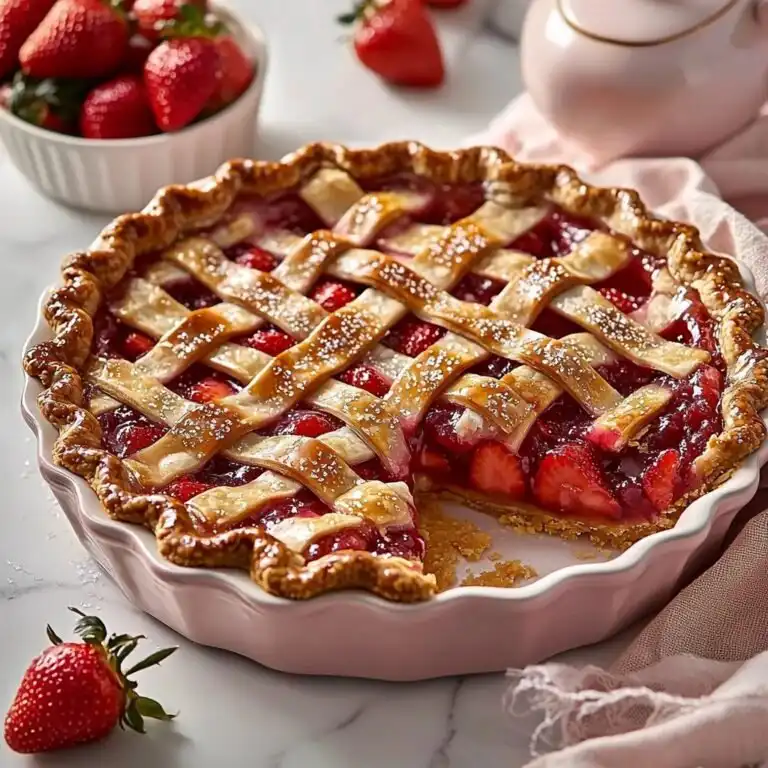 Easy Strawberry Pie From Scratch - featured image