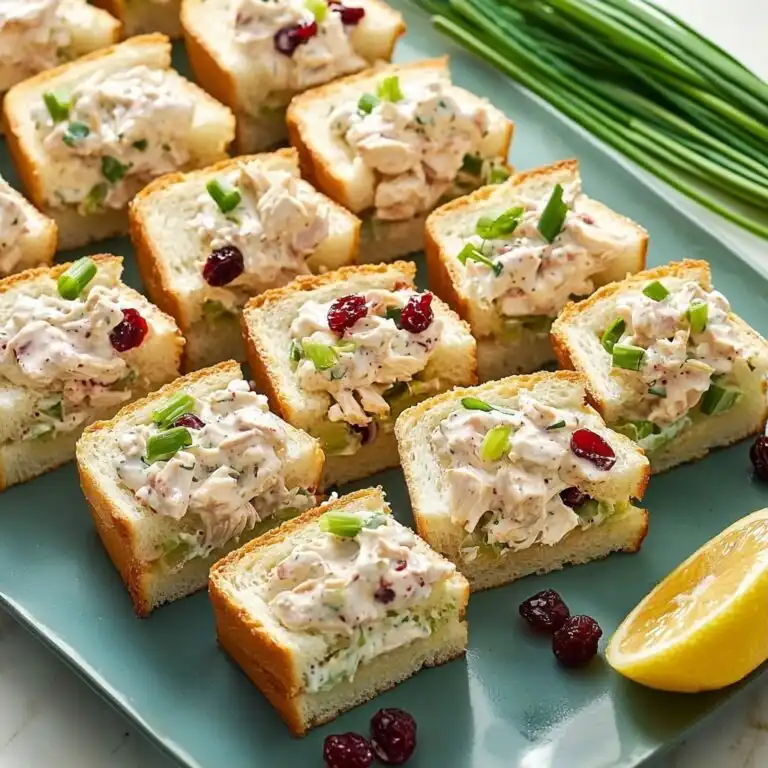 Simple Chicken Salad Tea Sandwiches - featured image