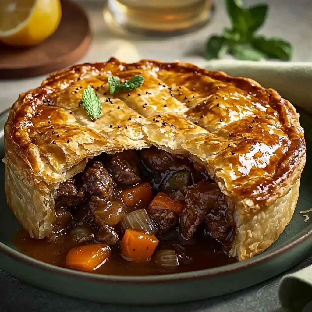 Classic Irish Stew Pie - step by step