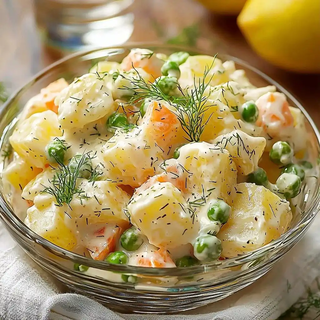 Creamy Chicken Potato Salad - step by step