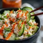 Delicious California Roll Cucumber Salad - featured image