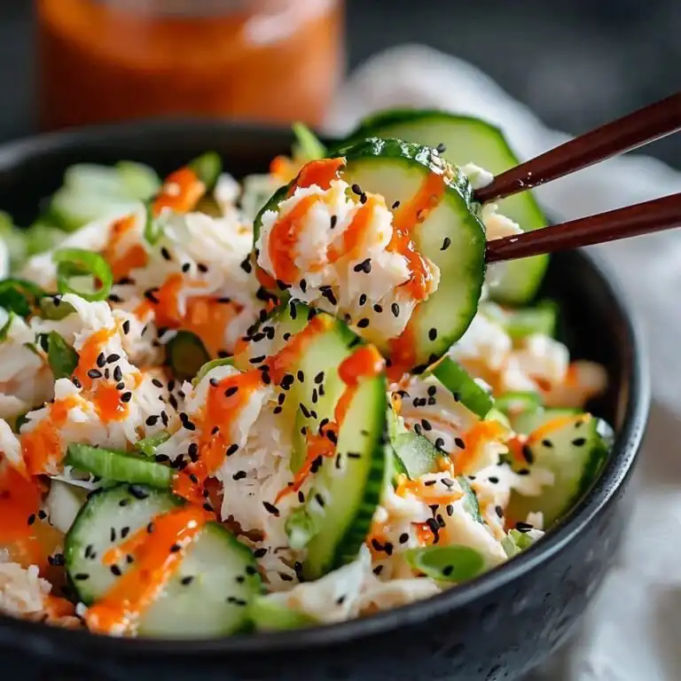 Delicious California Roll Cucumber Salad - featured image