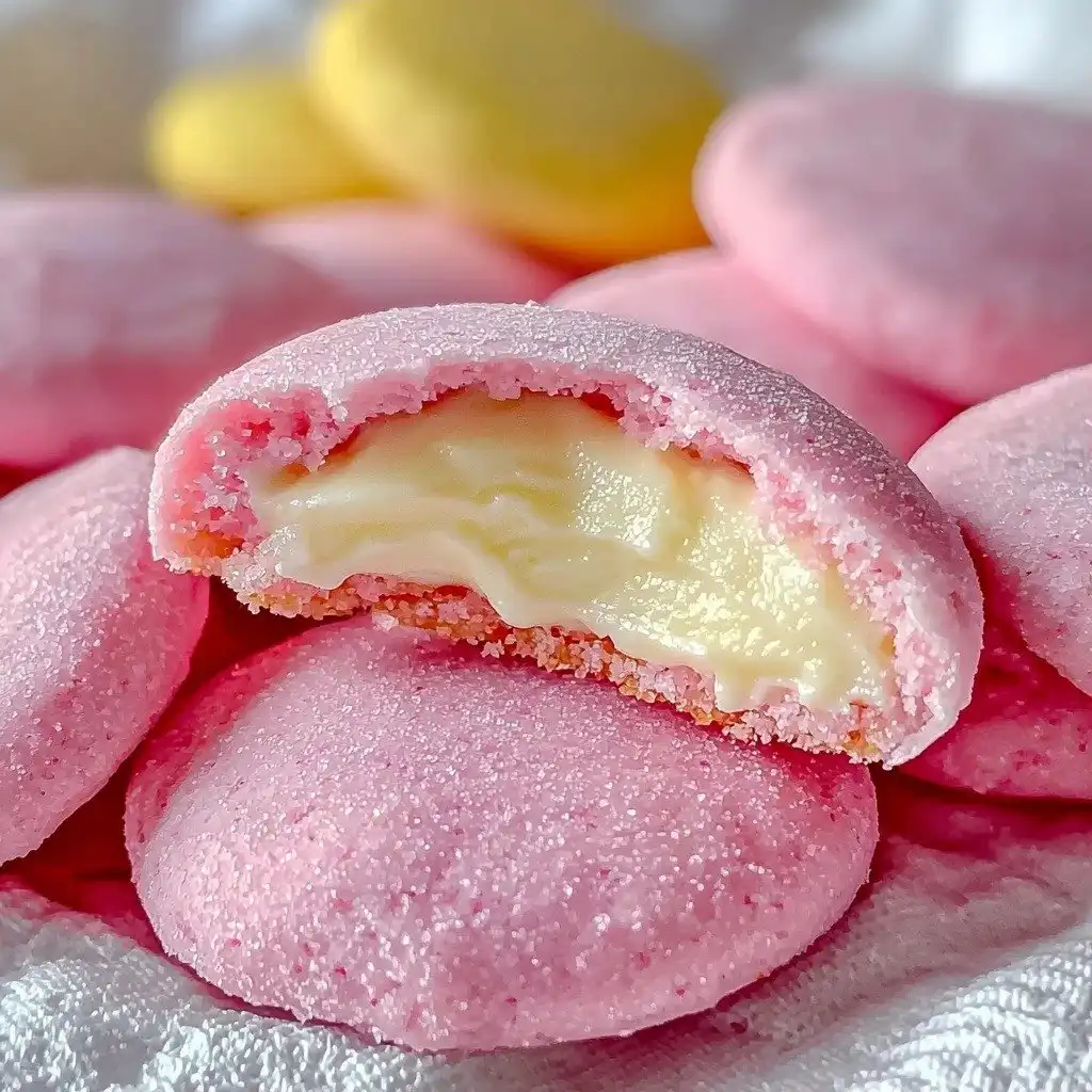 Strawberry Cheesecake Cookies - step by step