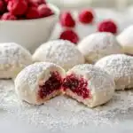Raspberry Almond Snowball Cookies Delightful Easy Recipe - featured image