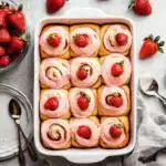 Strawberry Cinnamon Rolls - featured image