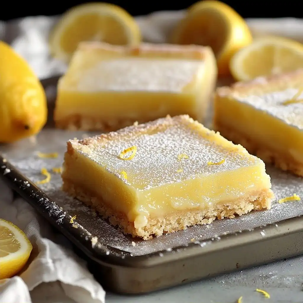 Homemade Greek Yogurt Lemon Bars - finished dish