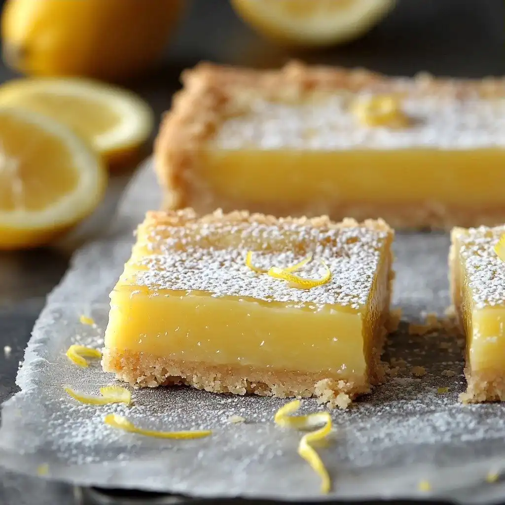 Homemade Greek Yogurt Lemon Bars - step by step
