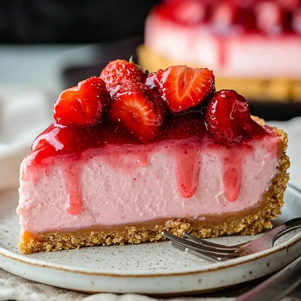 Easy Baked Raspberry Cheesecake (Gluten Free Option) - step by step