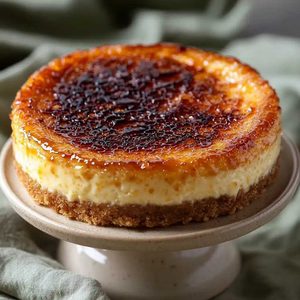 Crème Brûlée Cheesecake - step by step