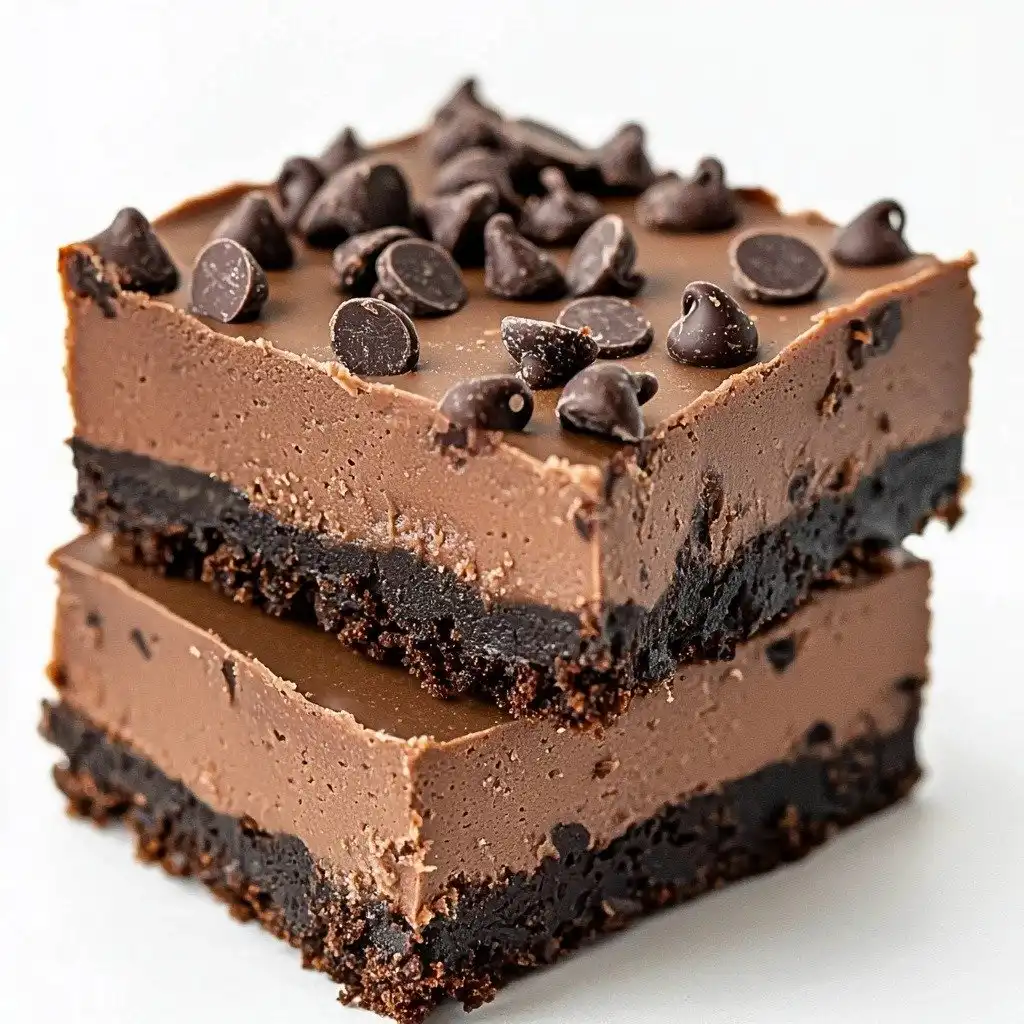 Death-By-Chocolate No Bake Cheesecake Bars - step by step
