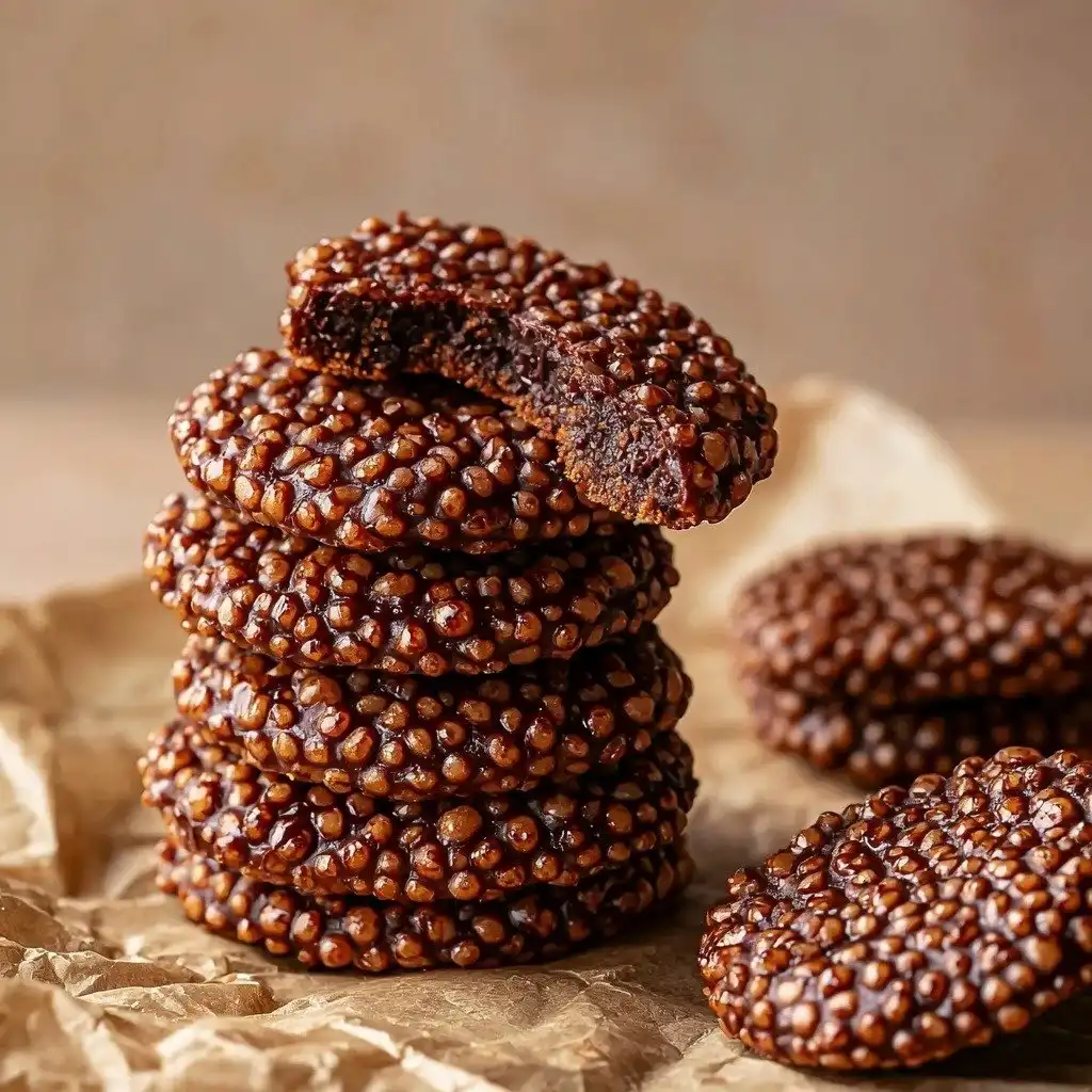Crispy Quinoa Cacao Cookies (No-Bake!) - step by step