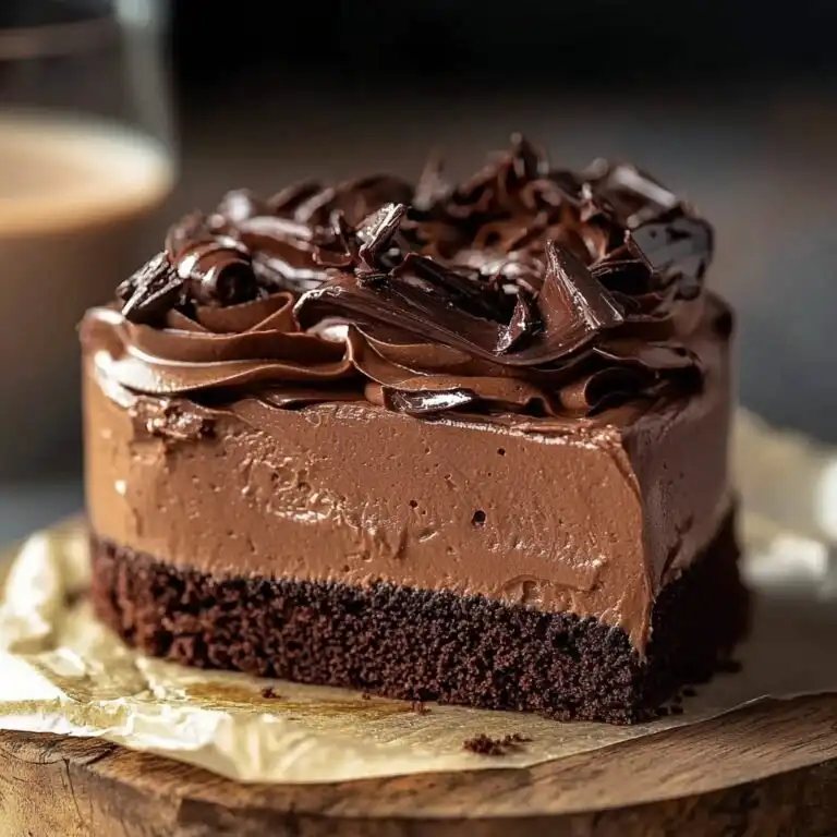Ridiculously Easy Vegan Chocolate Mousse Cake- No Nuts, No Tofu!