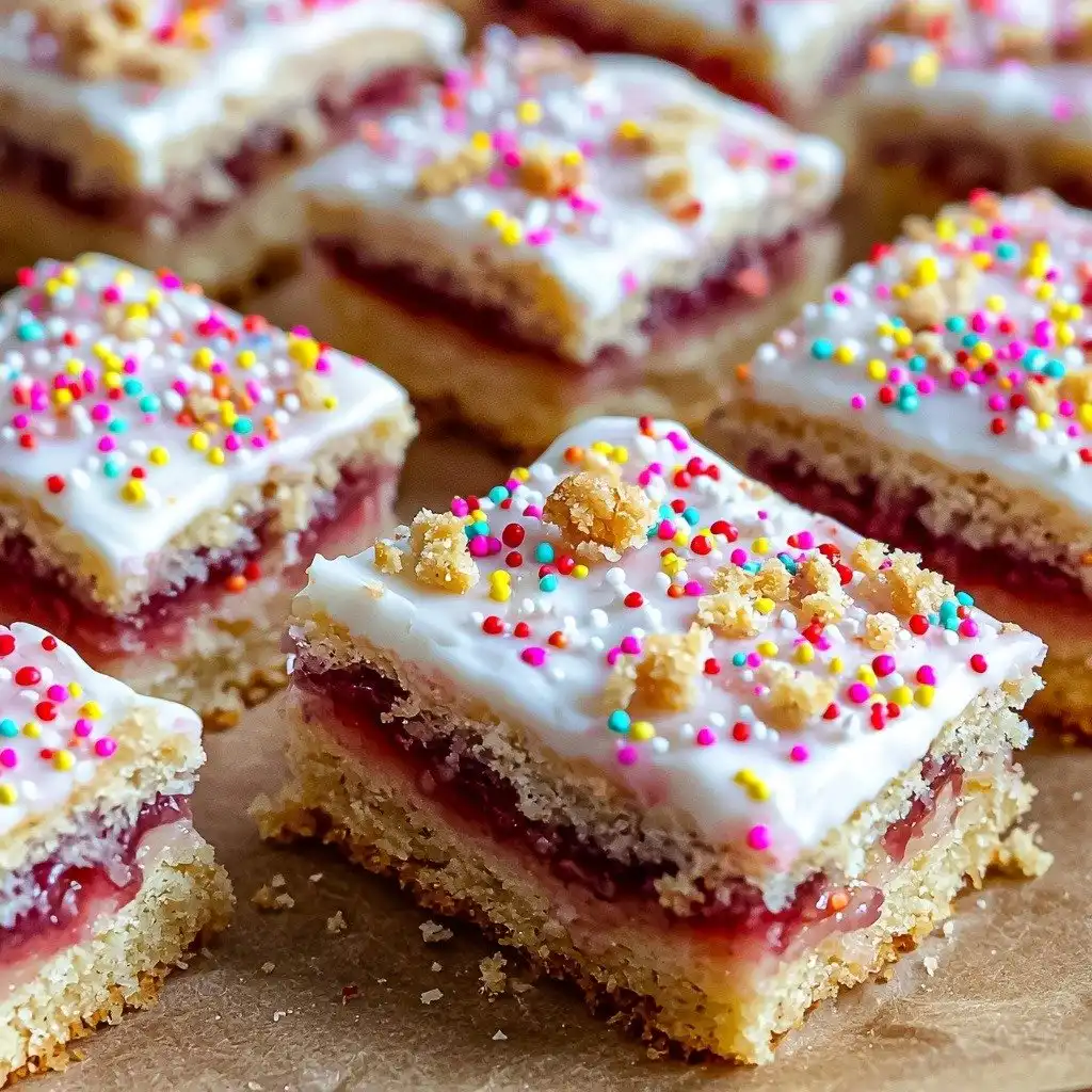 Keto Pop Tart Bars Recipe - finished dish