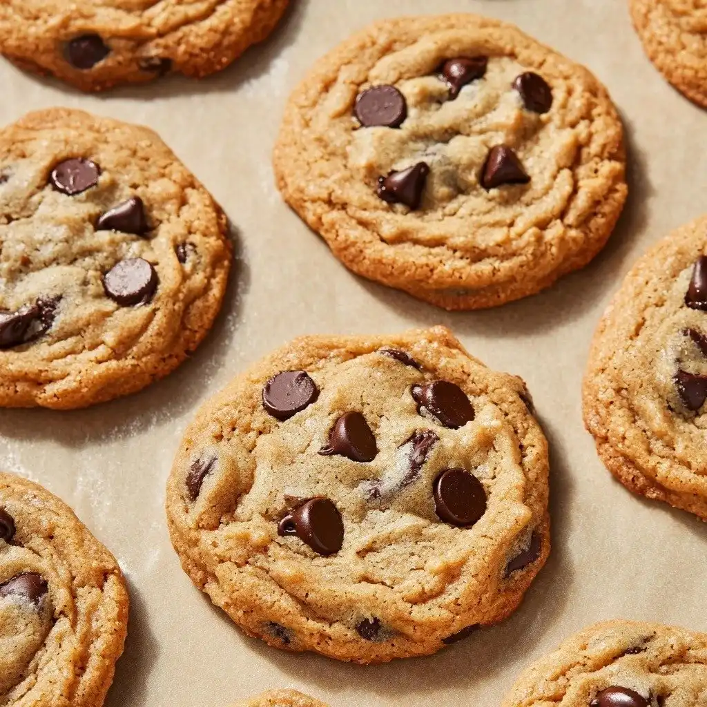 Chocolate Chip Flourless Peanut Butter Cookies